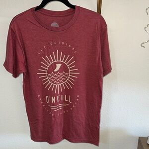 O'Neill Men's Short Sleeve Red Graphic T-Shirt